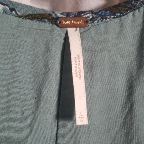 Long sleeve boho swing dress - Picture 3 of 4